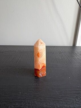 Orange Red Agate Tower Point